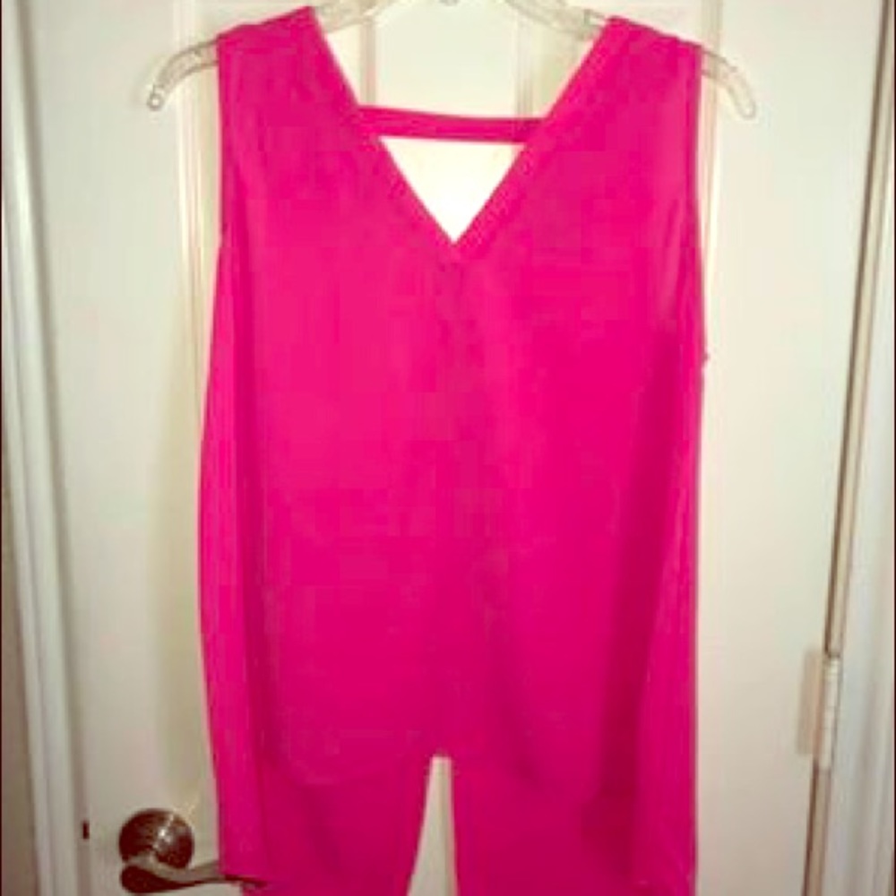 Hot Pink Sleeveless Top